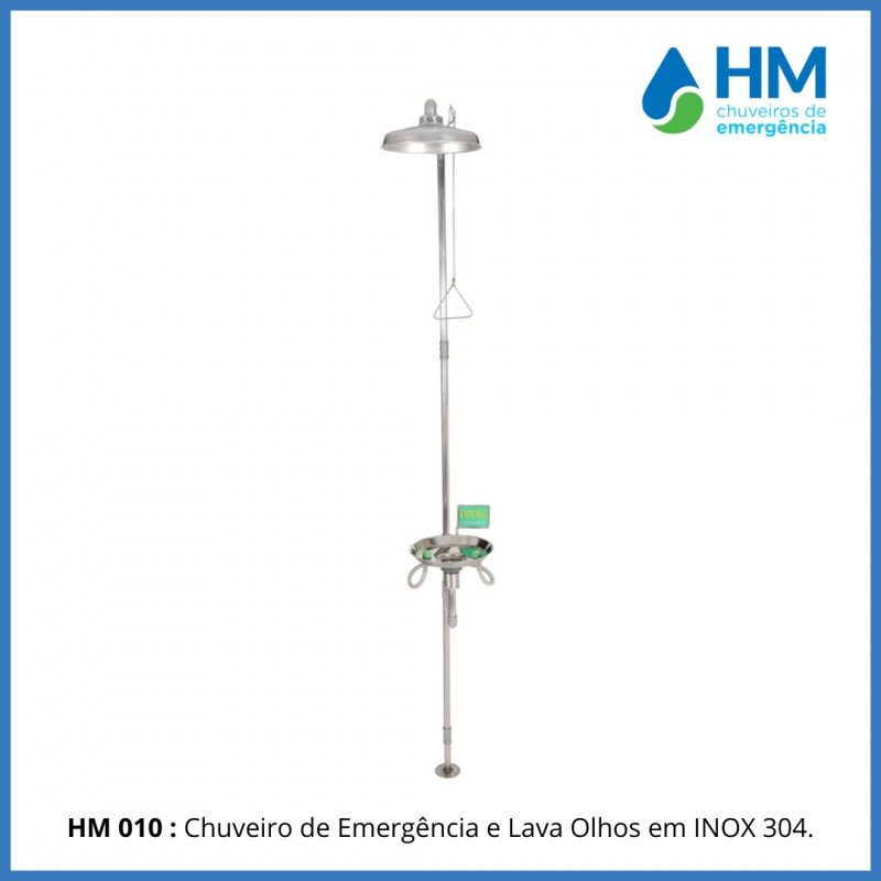 Chuveiro de emergencia lava olhos