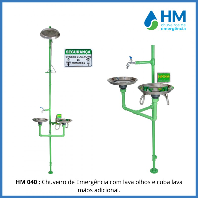 Chuveiro de emergencia com lava olhos preço