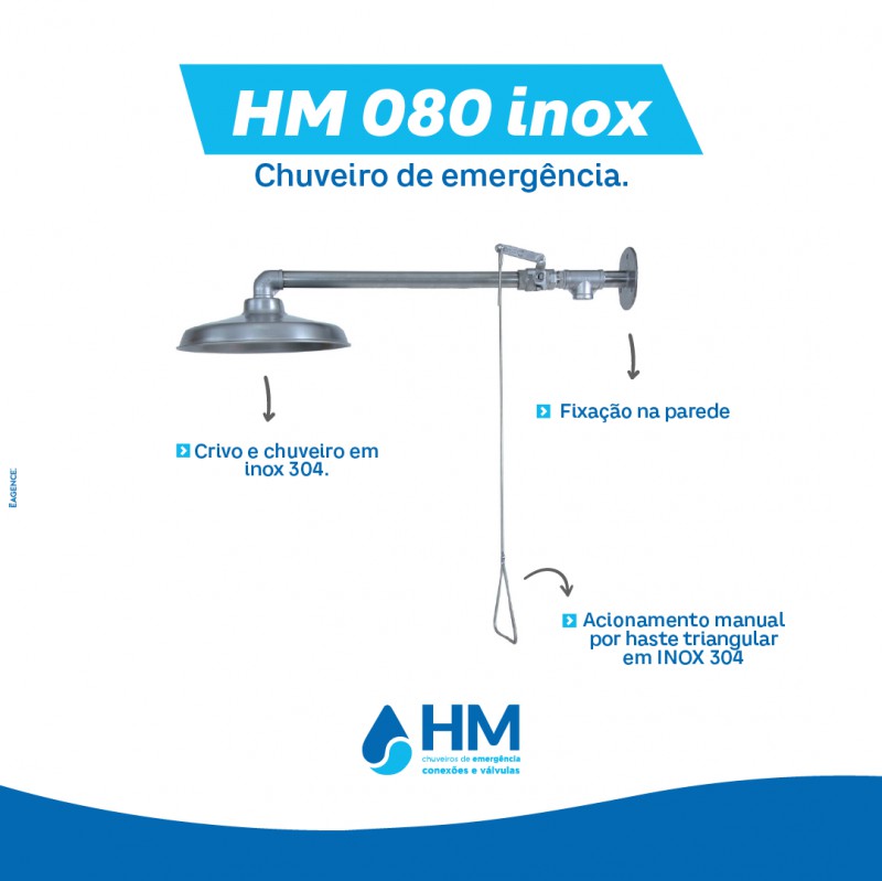 Chuveiro de laboratorio