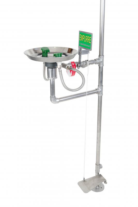 Chuveiro lava olhos aço inox