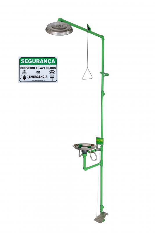 Comprar chuveiro de emergencia com lava olhos