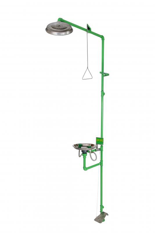 Equipamento de segurança lava olhos