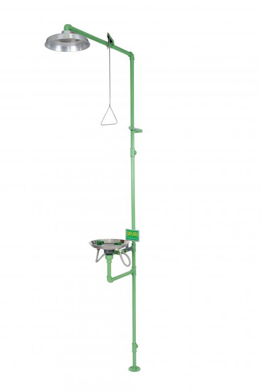 Equipamento de segurança lava olhos