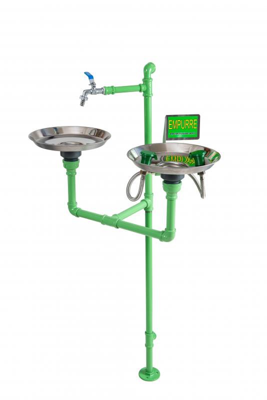 Equipamento de segurança lava olhos