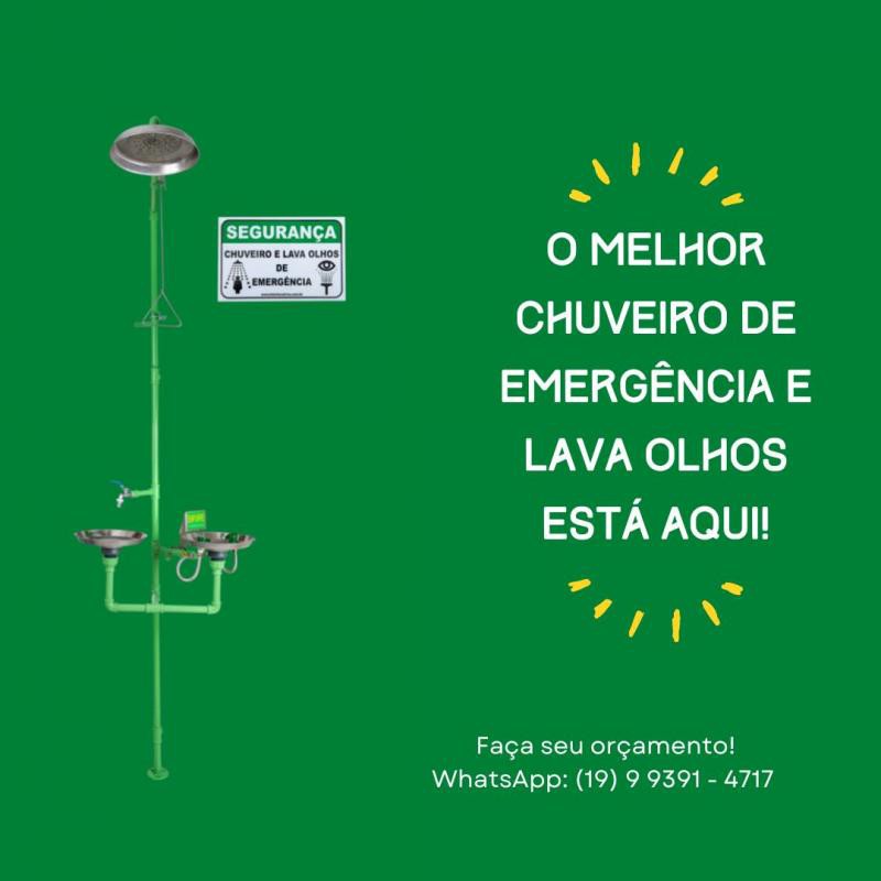 Lava olhos e chuveiro de emergência
