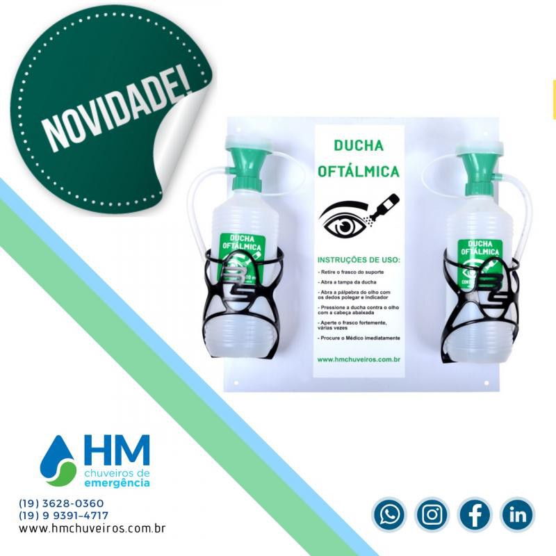 Valor chuveiro lava olhos